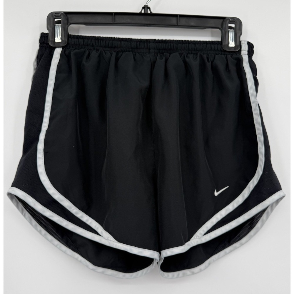 Nike Dri-FIT Women's‎ Athletic Shorts Black / White XS Regular Fit Elastic Waist